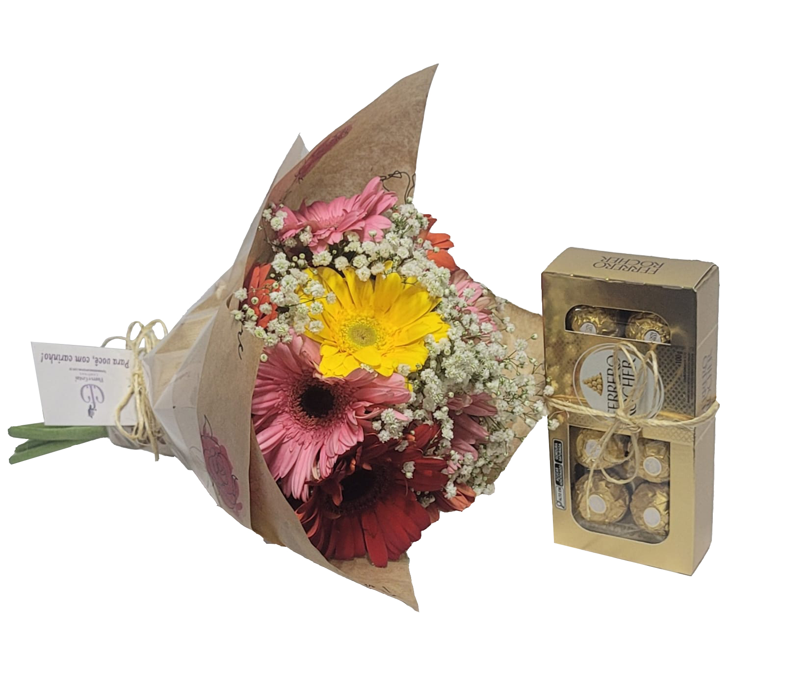 Buquê Mix de Gérberas com Chocolate - Imagem 2